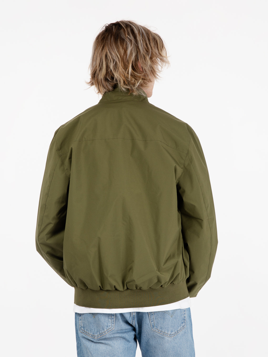 Giacca Finlay con zip dusty olive