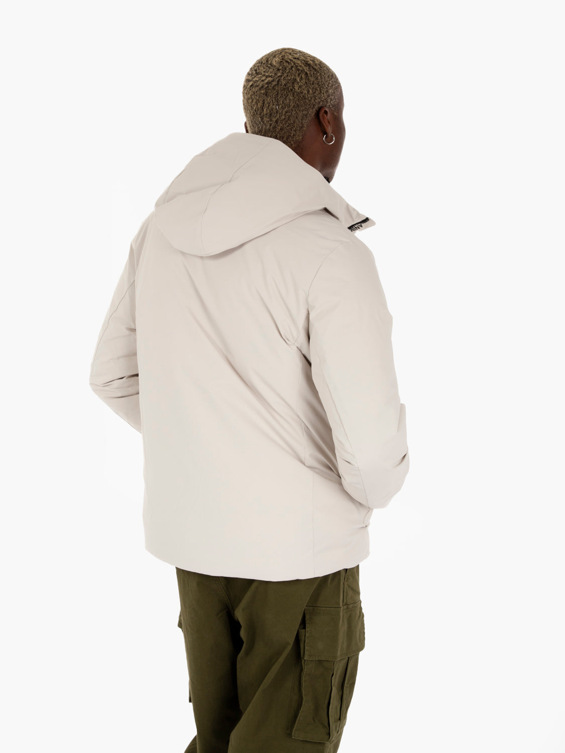 Giacca hooded Obione beige