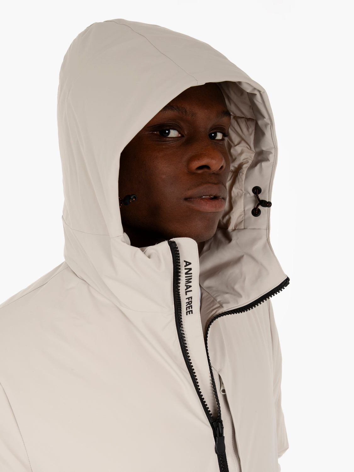Giacca hooded Obione beige
