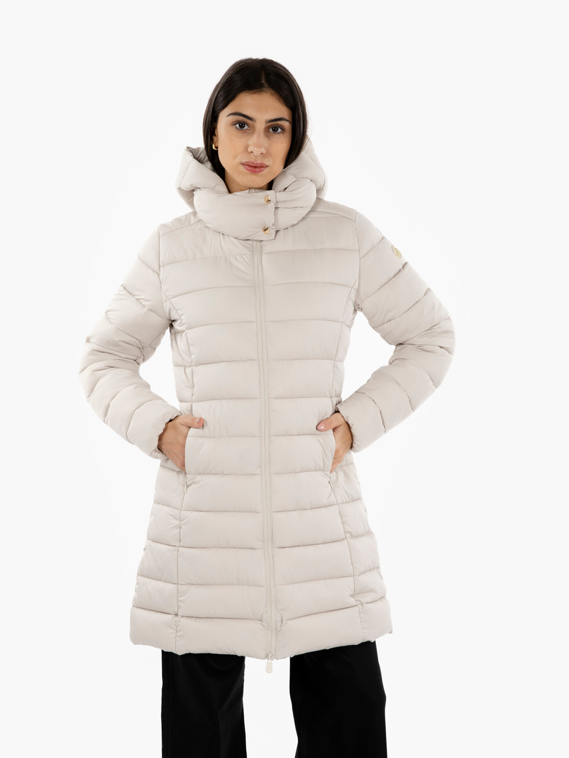 Hooded coat Enis beige