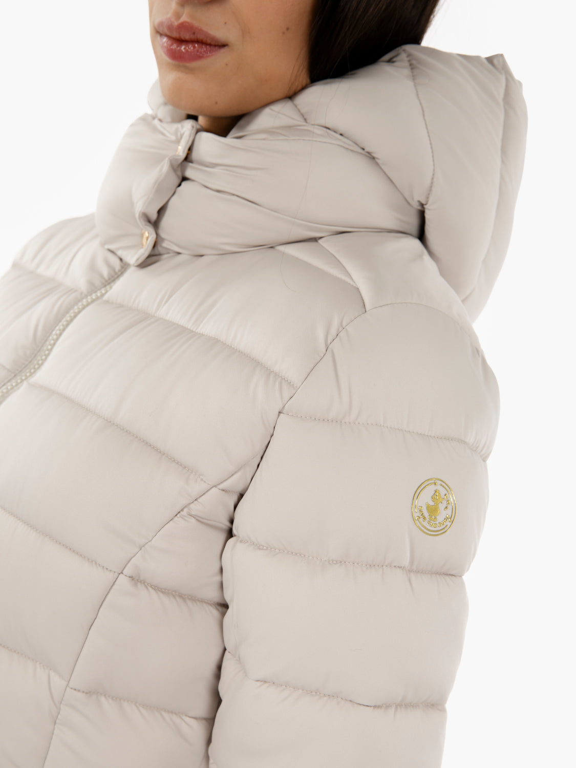 Hooded coat Enis beige