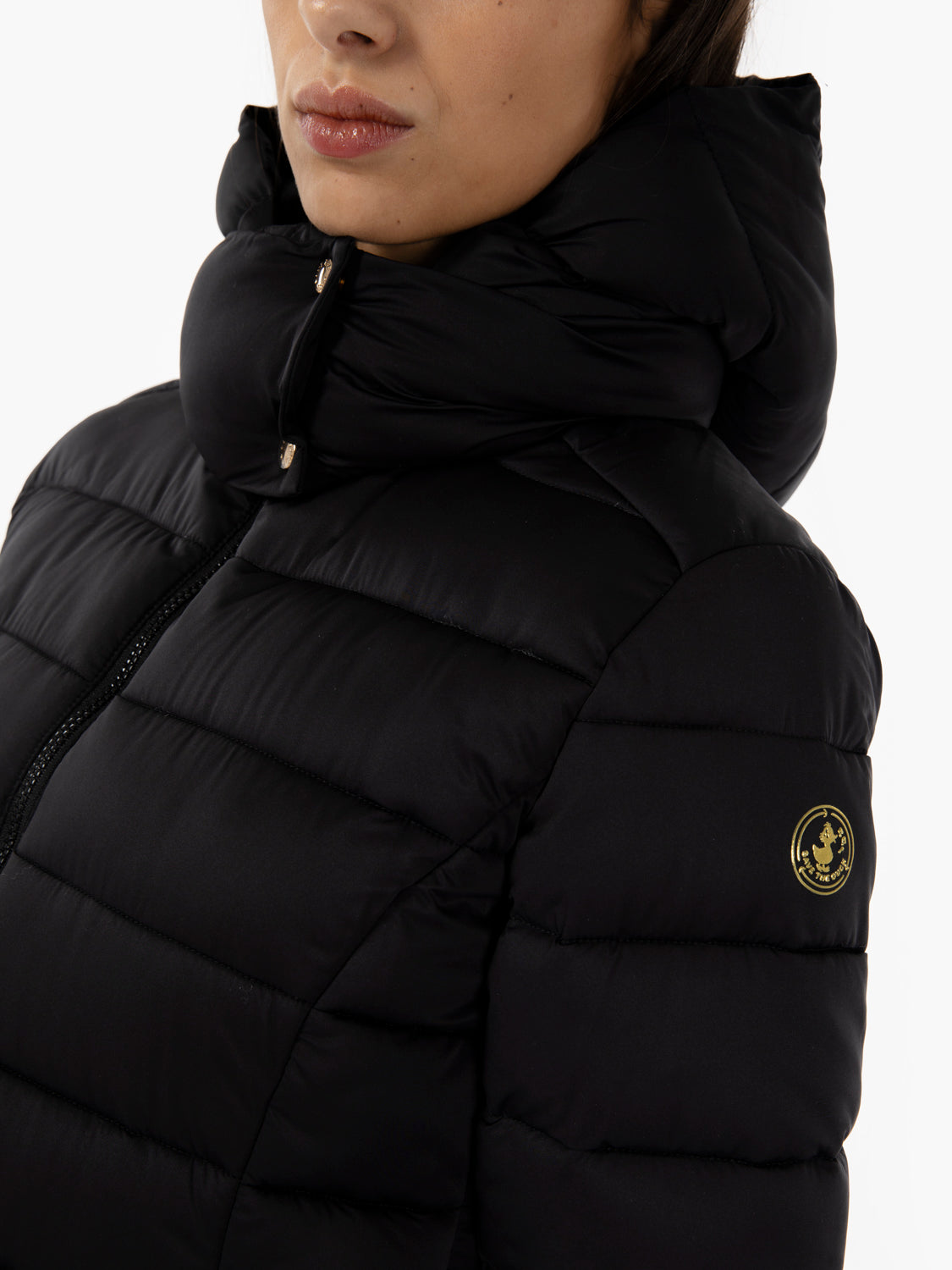Hooded coat Enis black
