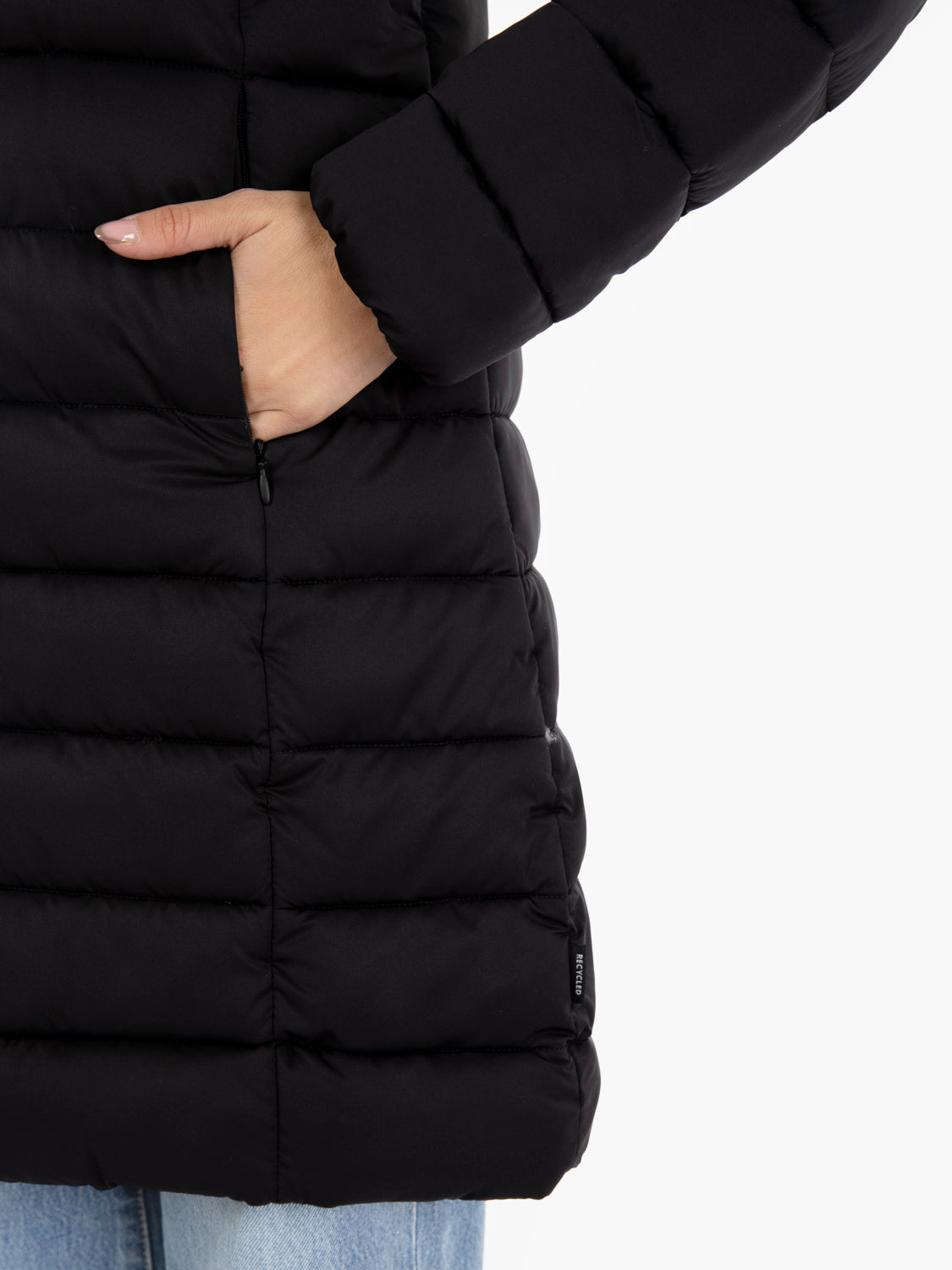 Hooded coat Enis black