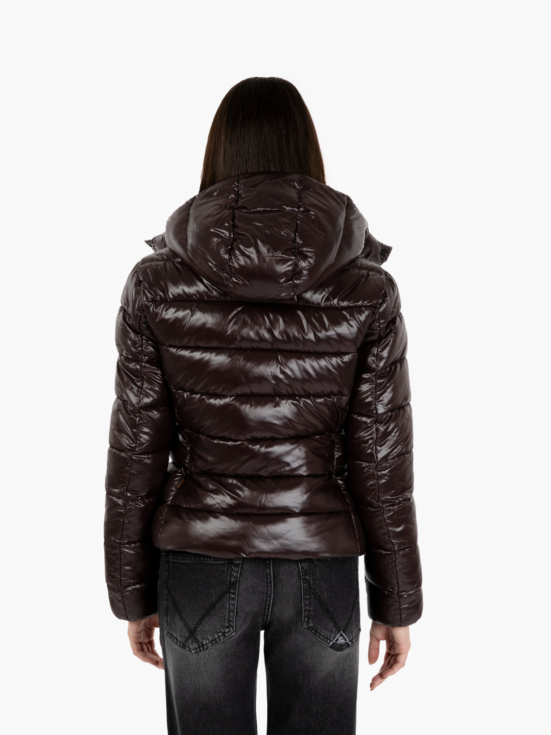 Hooded jacket Cosmary brown / black