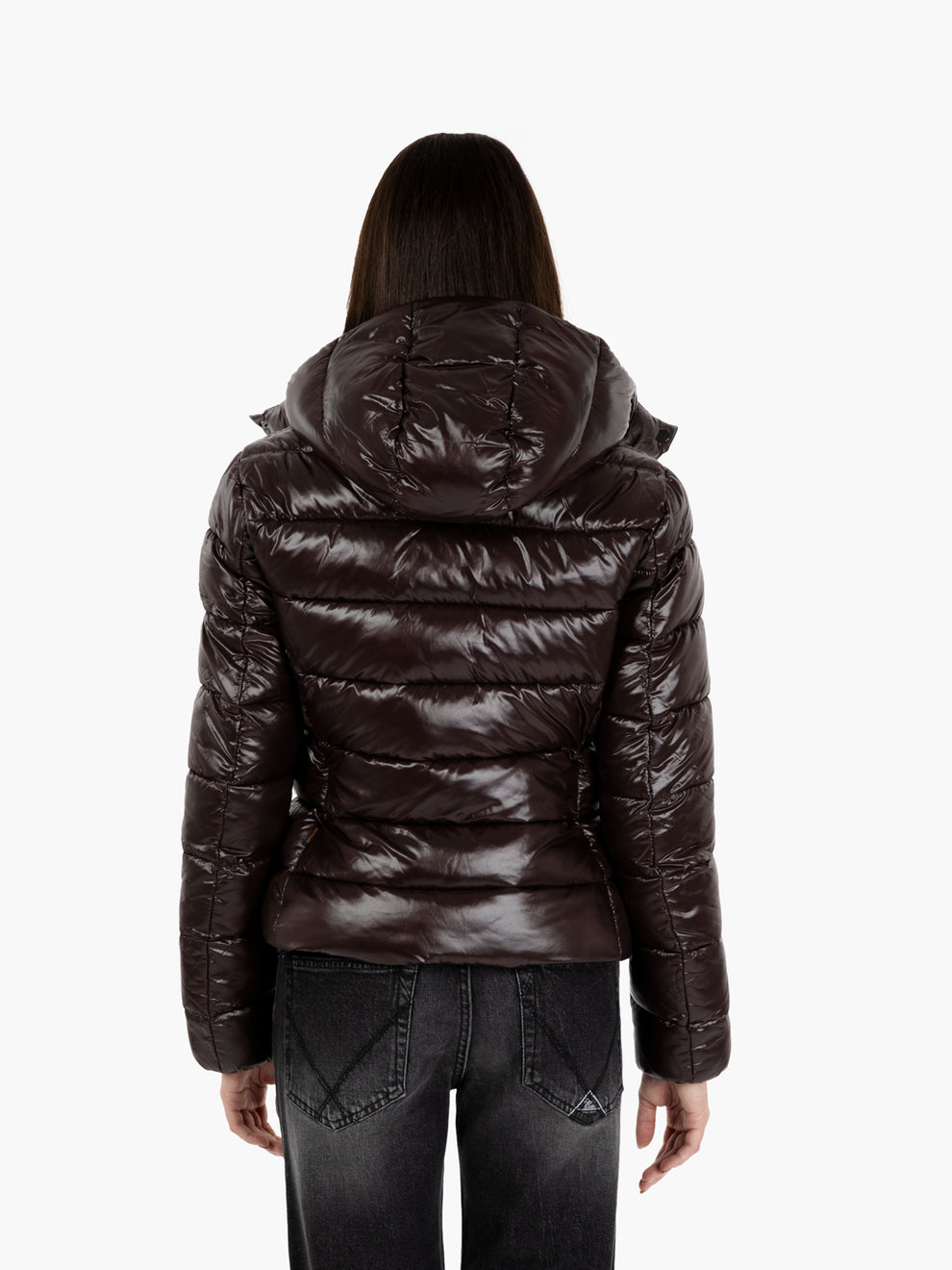 Hooded jacket Cosmary brown / black
