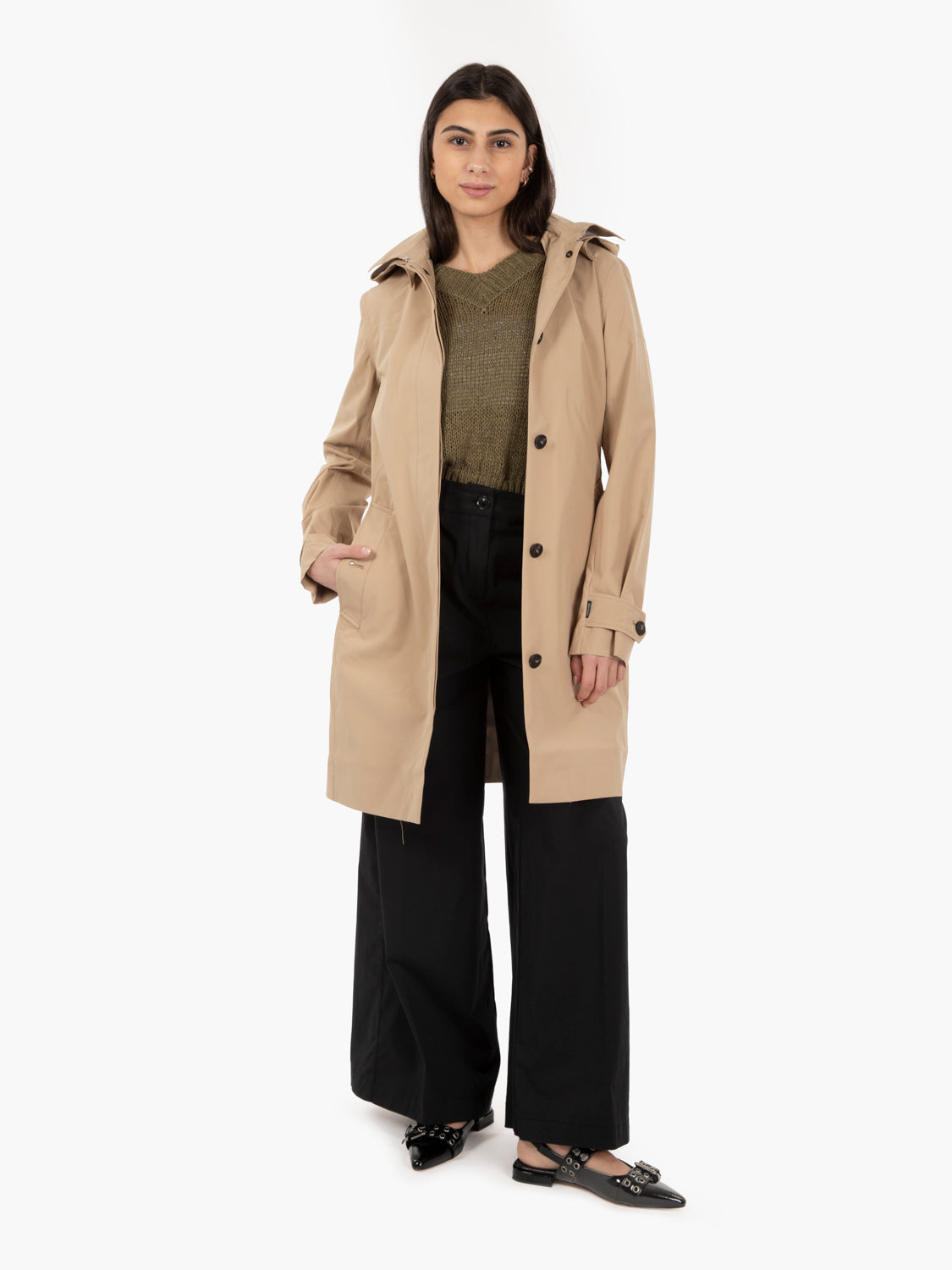 Jackie coat Stardust beige