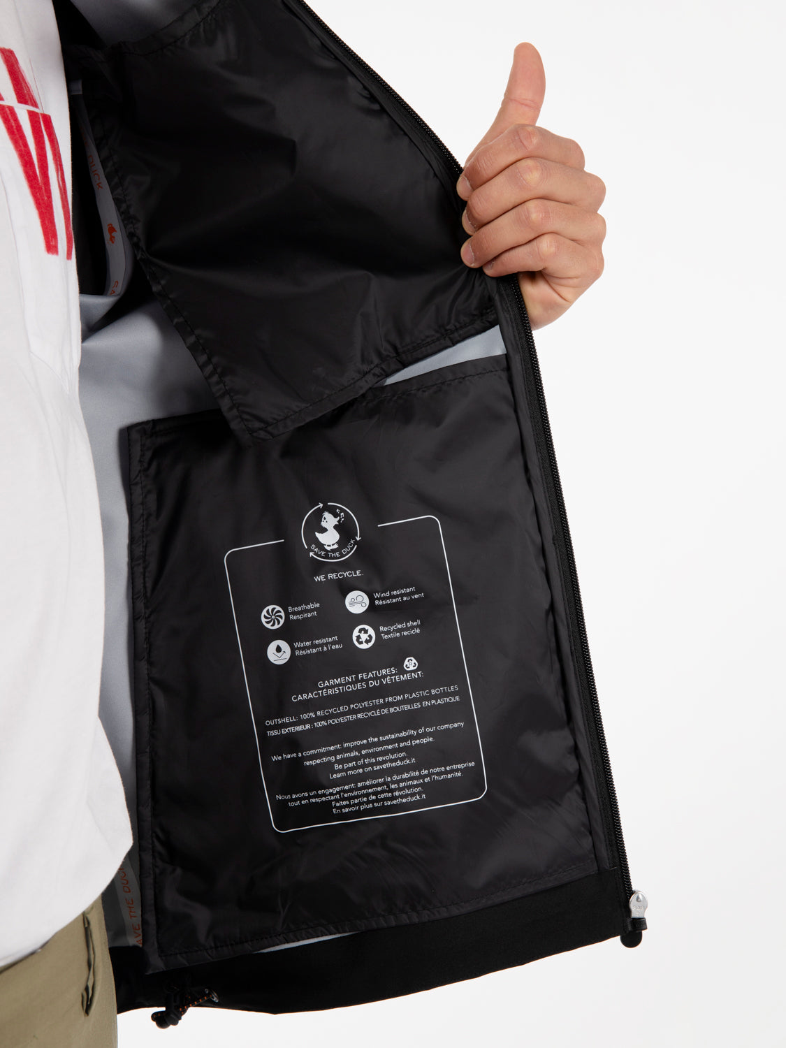 Jari hooded jacket black