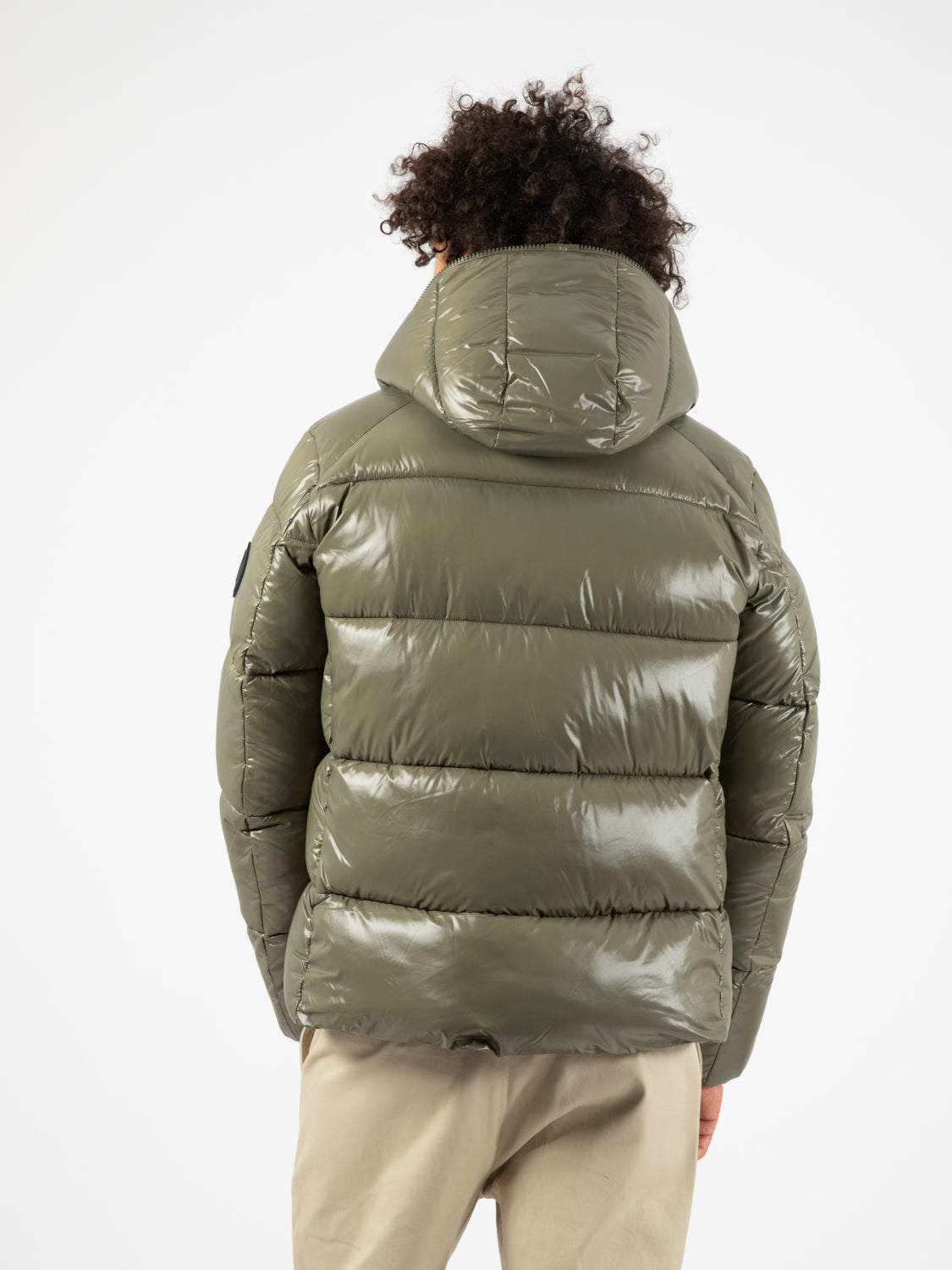 Piumino Luck17 Edgard hooded luaurel green