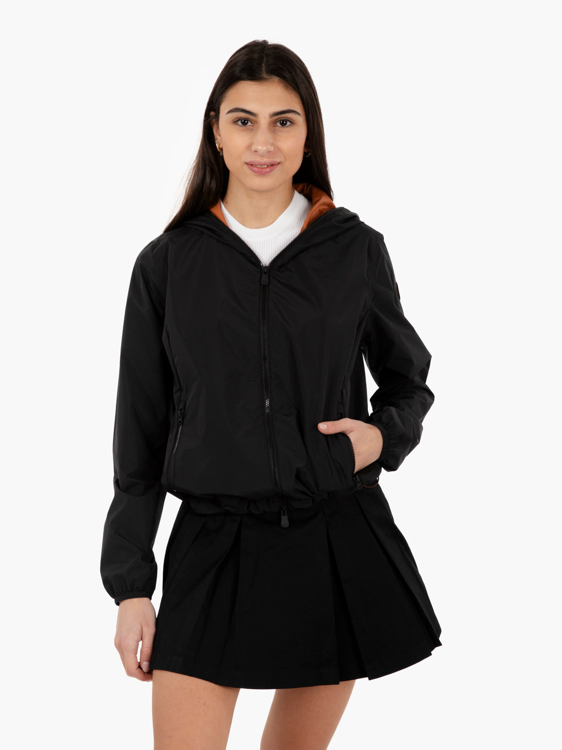 Stella hooded jacket black