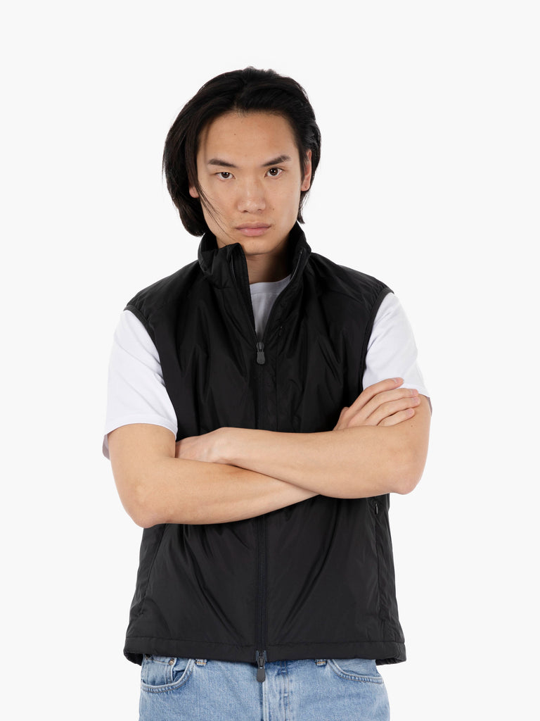 SAVE THE DUCK - Turner hooded vest thyme black