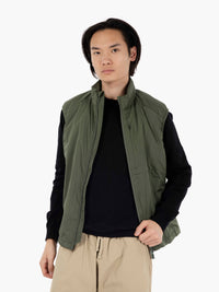 Turner hooded vest thyme green