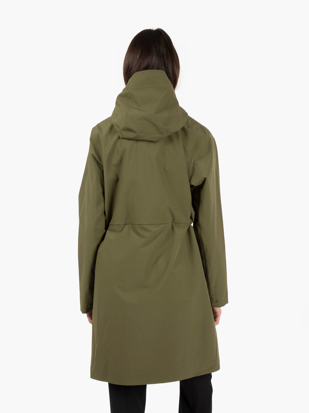 Maya hooded coat dusty olive