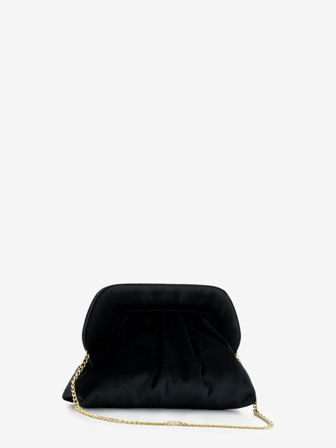 Black velvet shoulder bag