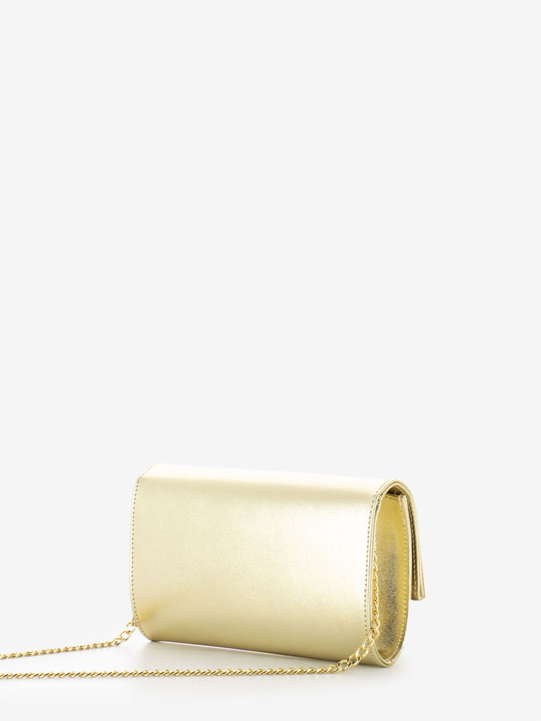 SCARLETT - Borsetta bracciale strass metal platino
