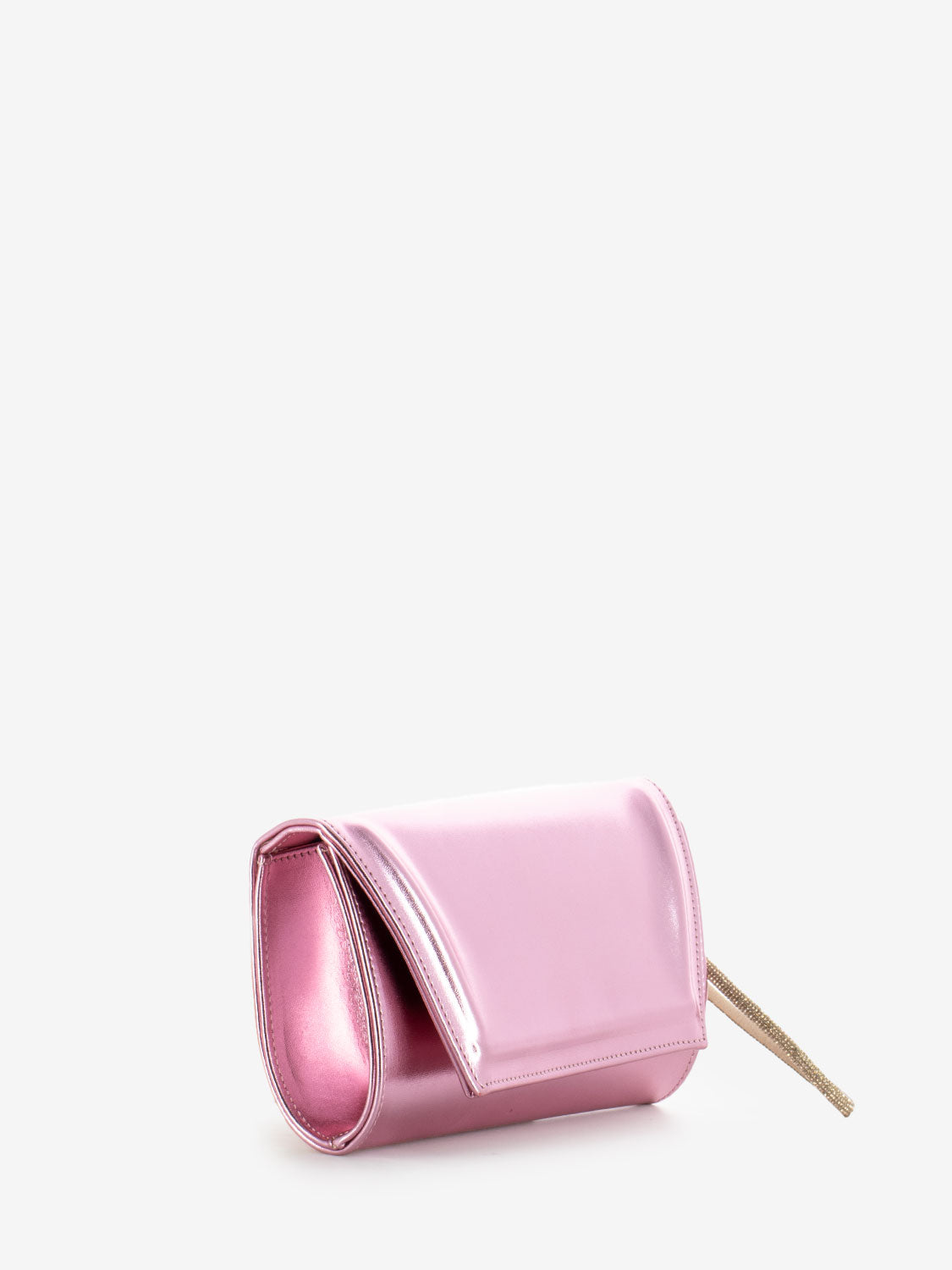 Borsetta bracciale strass metal rosa