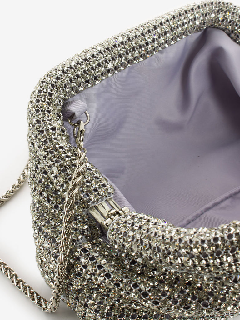 SCARLETT - Borsetta Nizza lux argento