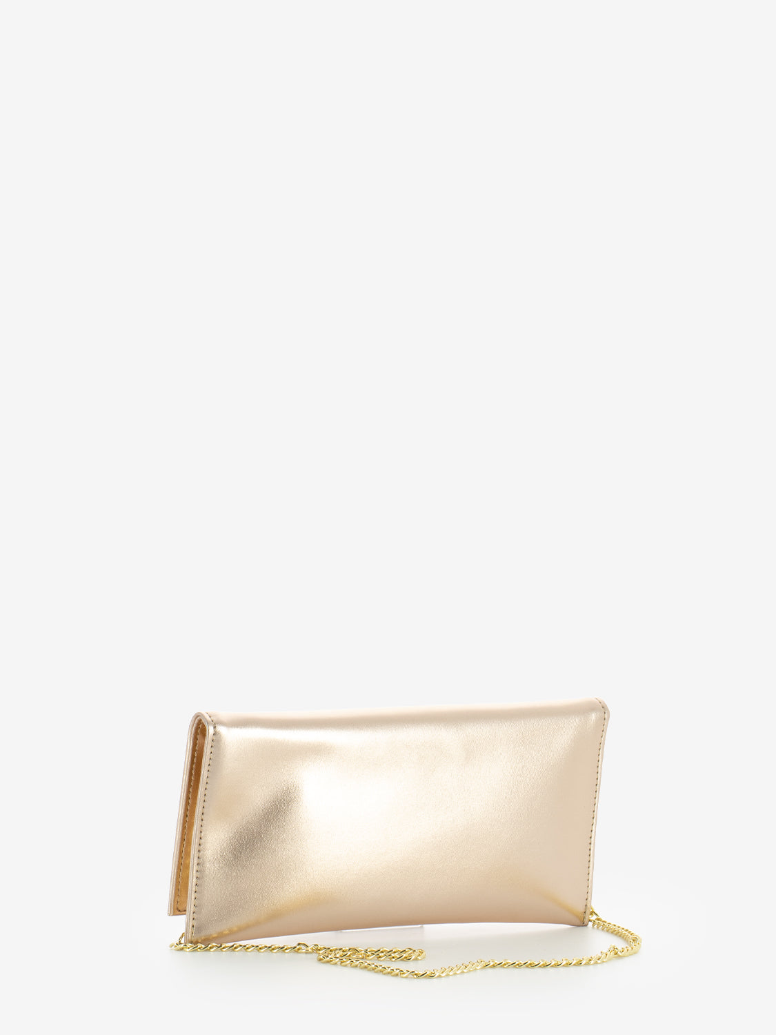 Pochette con catena metal platino