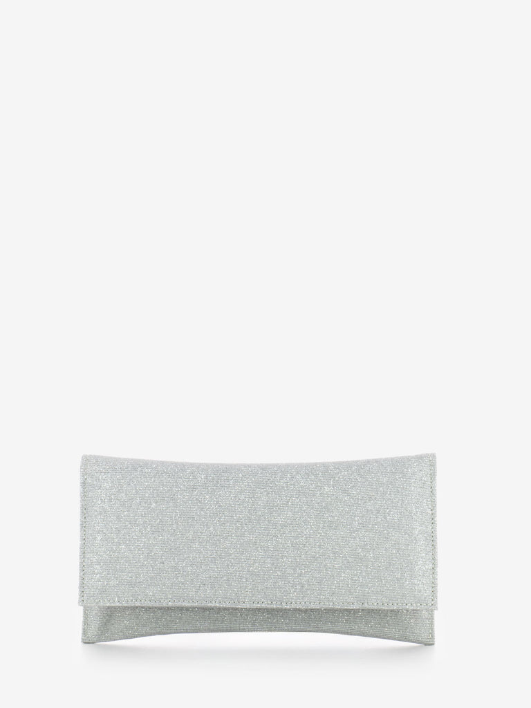 SCARLETT - Pochette in mesh glitter silver
