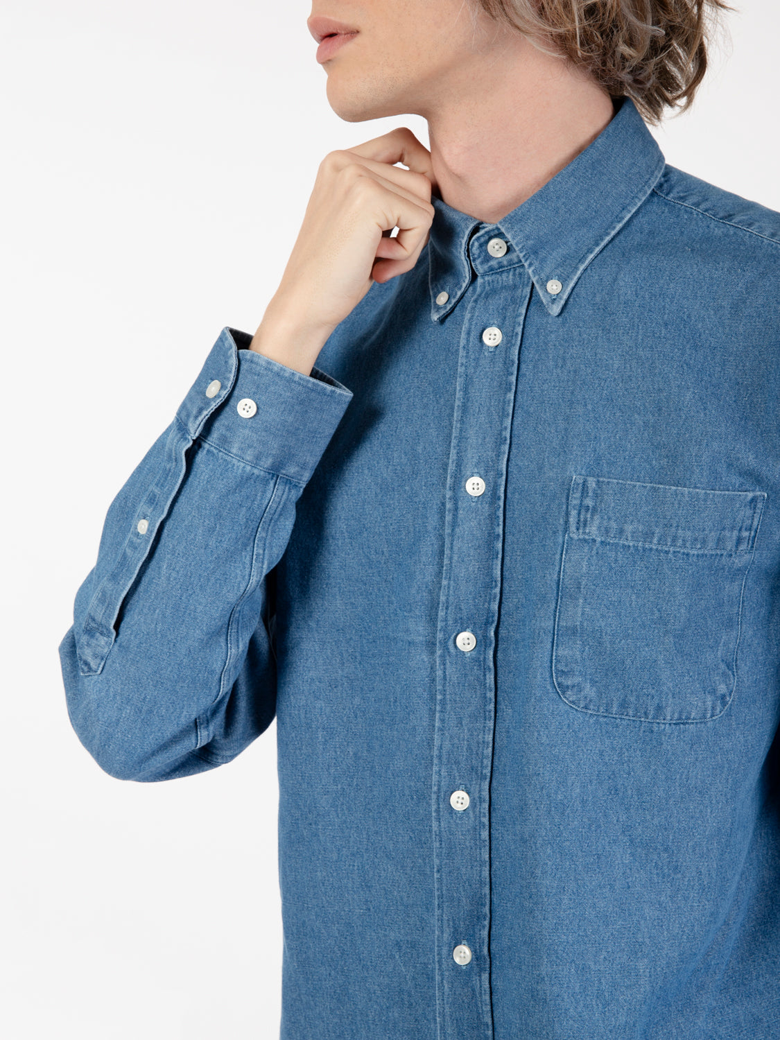 Mercer Button Down Shirt Indigo Blue