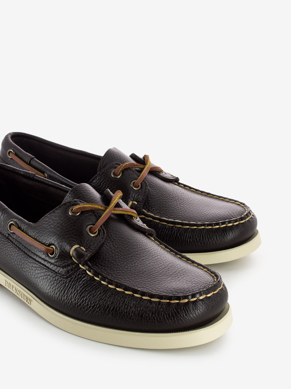 Portland Hammered Dark Brown Moccasins