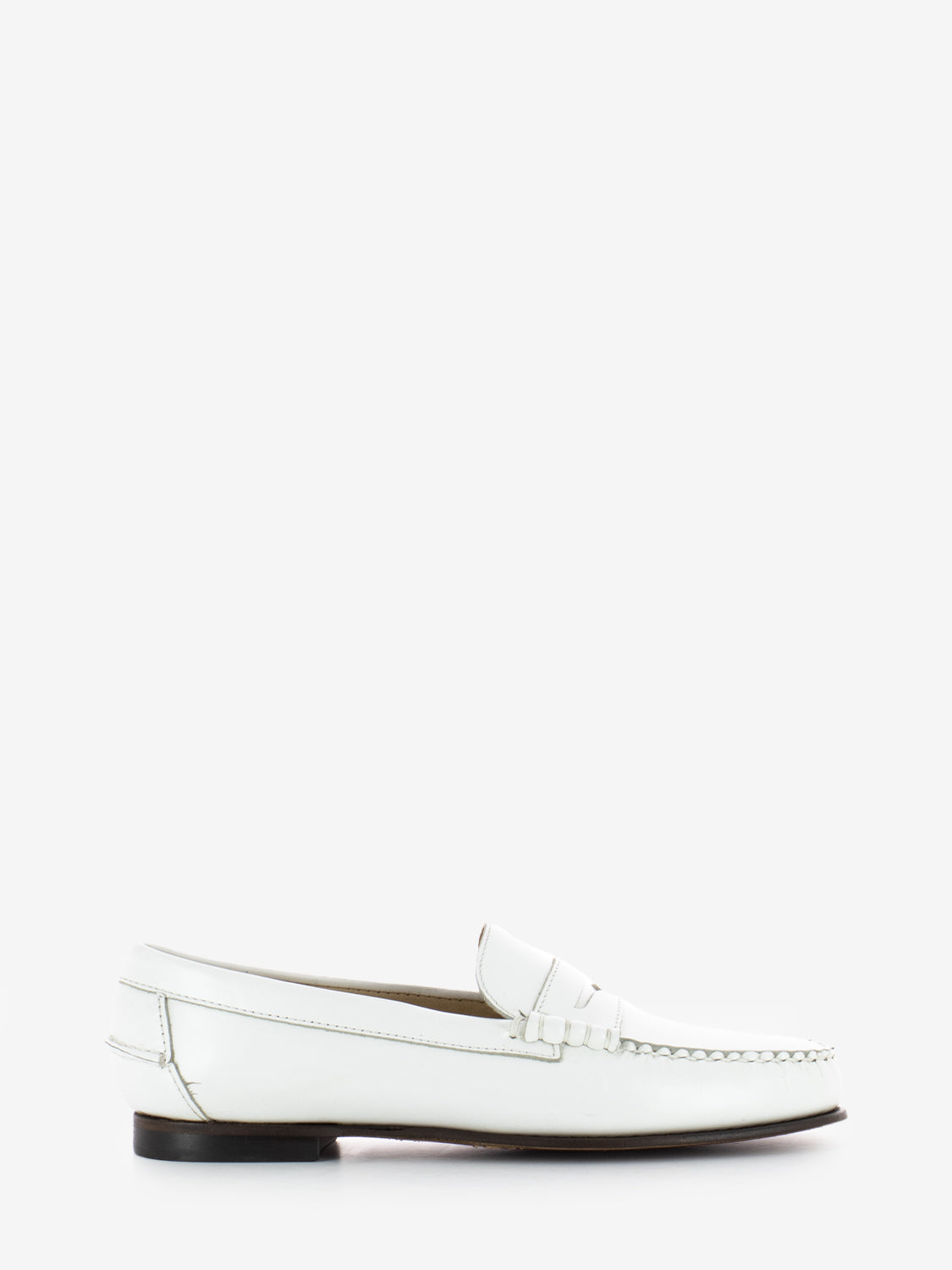 W Danielle Pop white moccasins
