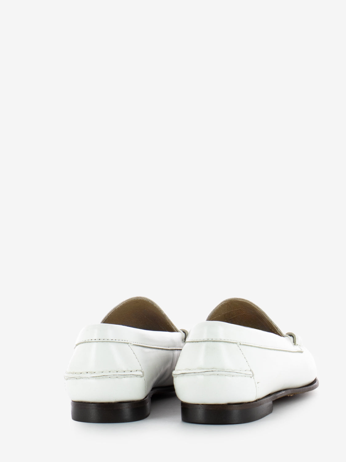 W Danielle Pop white moccasins