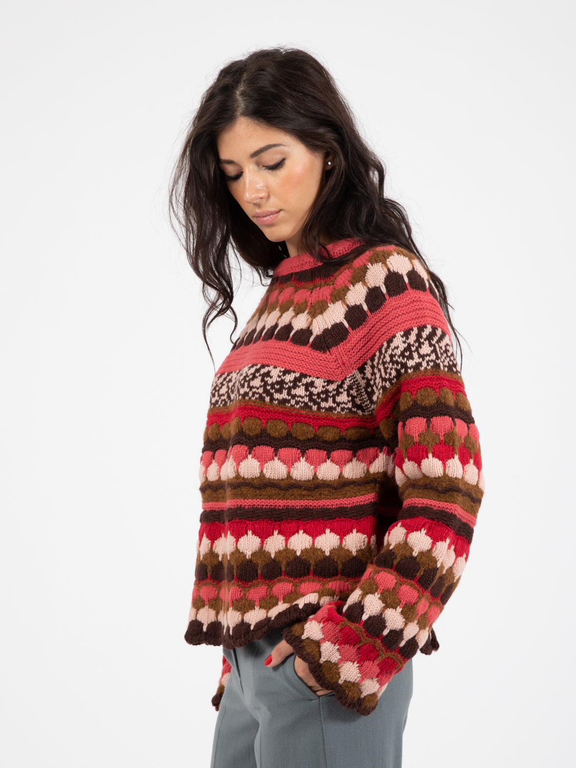 Maglione Monday jaquard multicolor