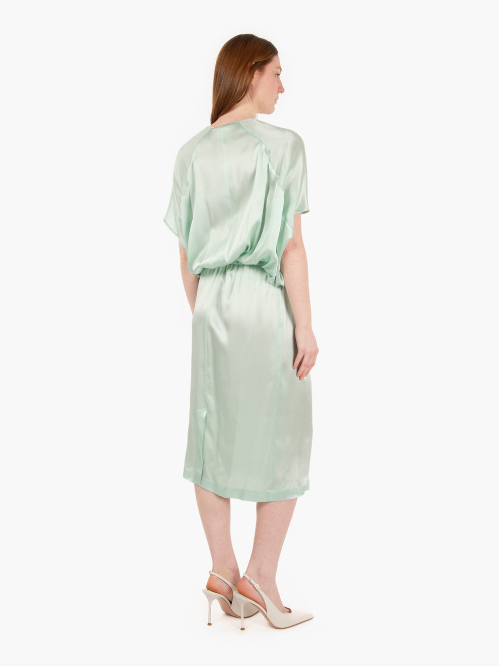 Etienne Illusion Green Dress