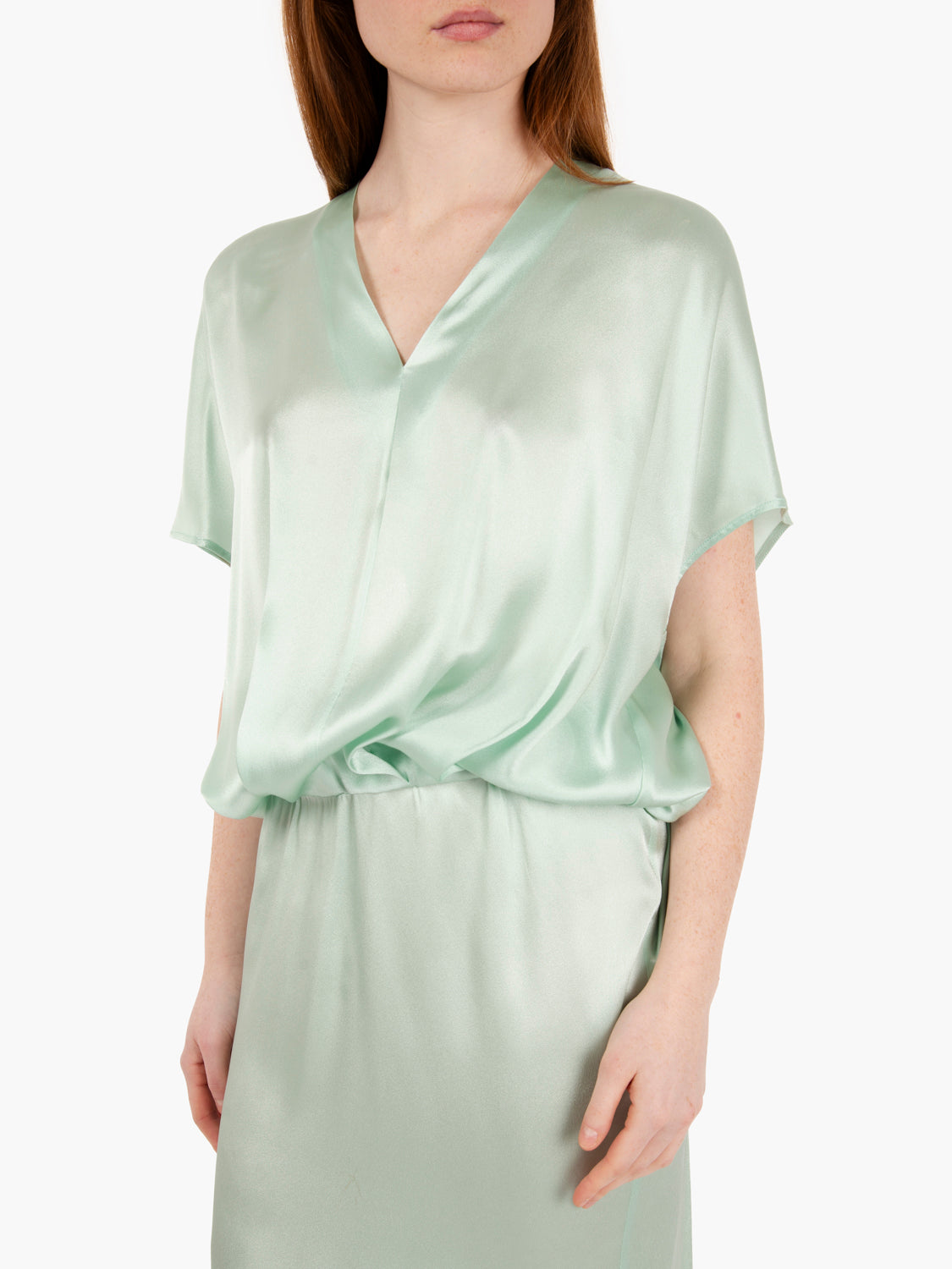 Etienne Illusion Green Dress