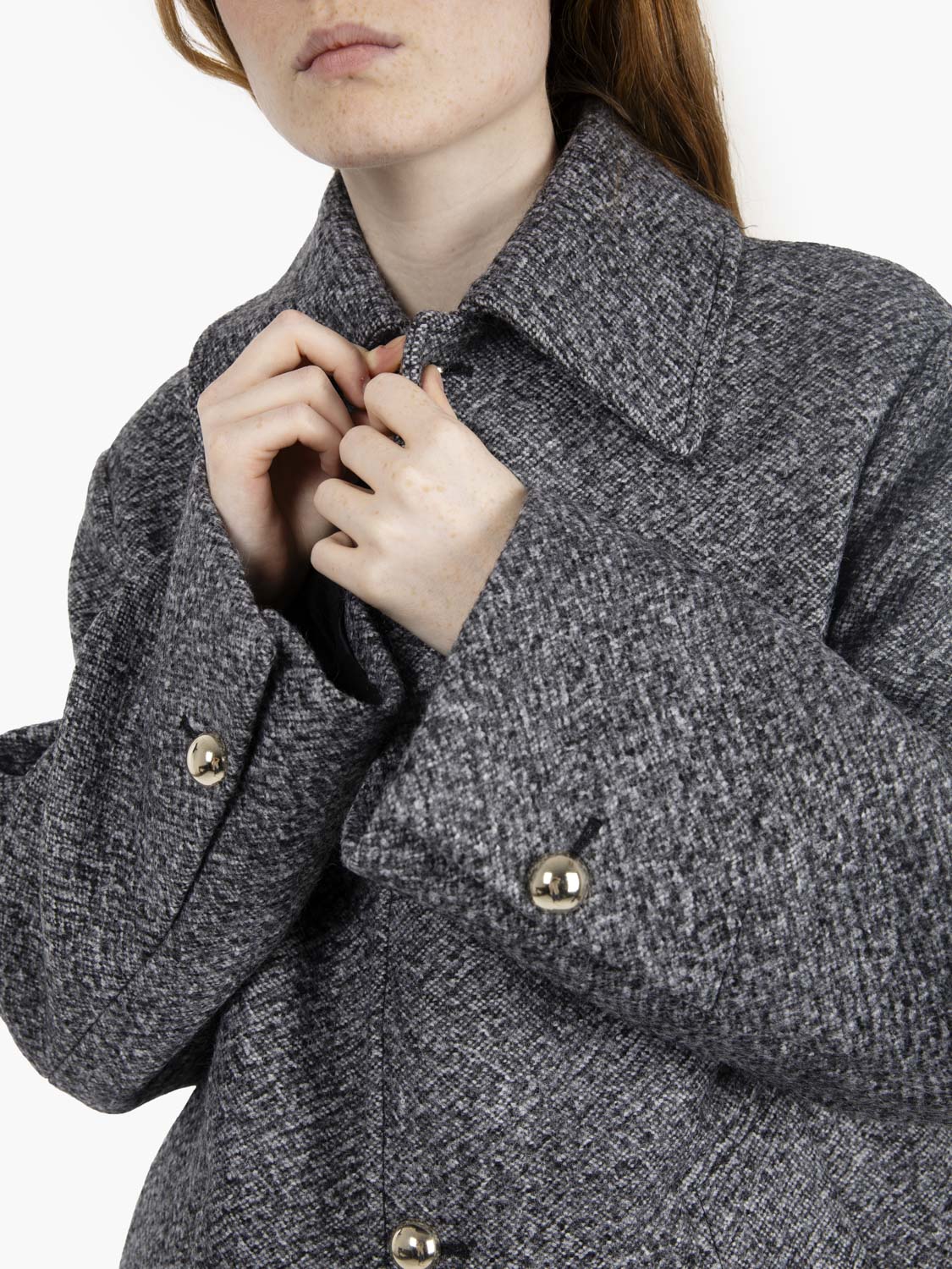 Leandre grey overcoat