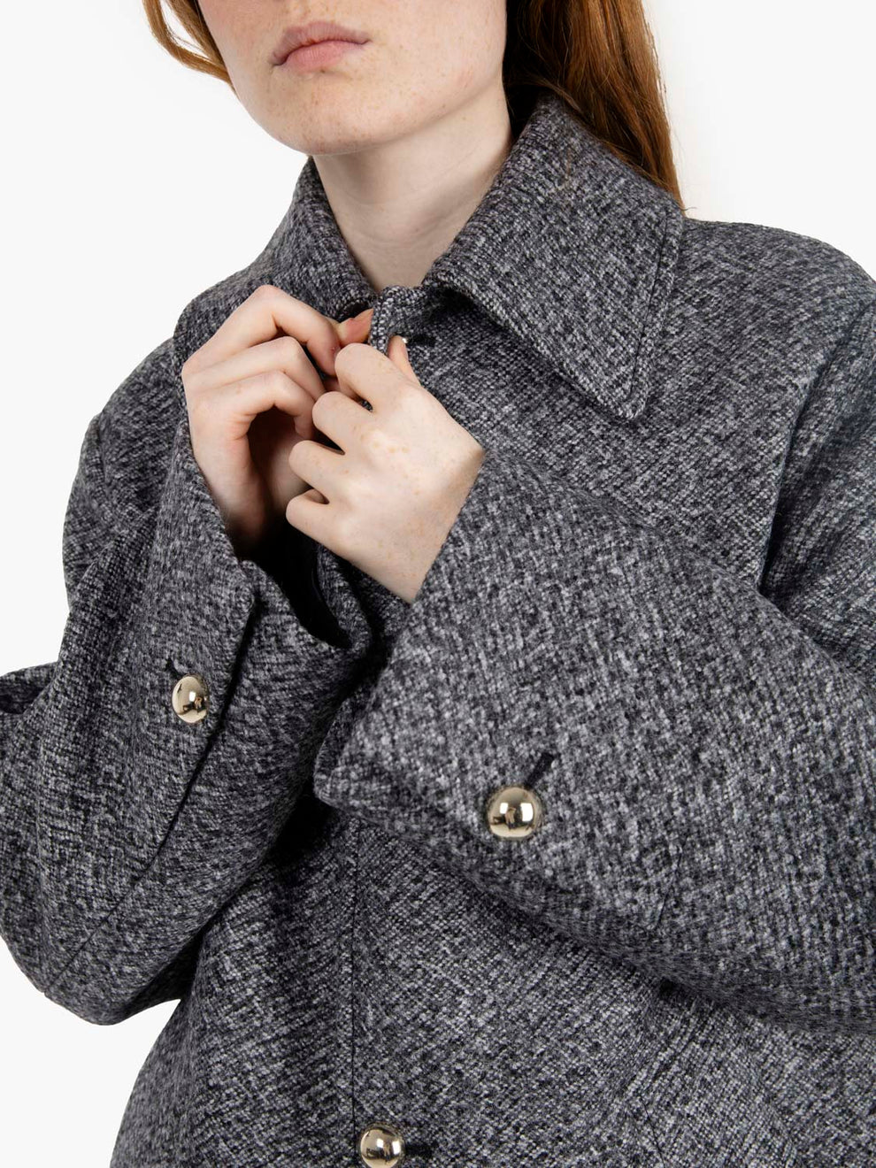 Leandre grey overcoat