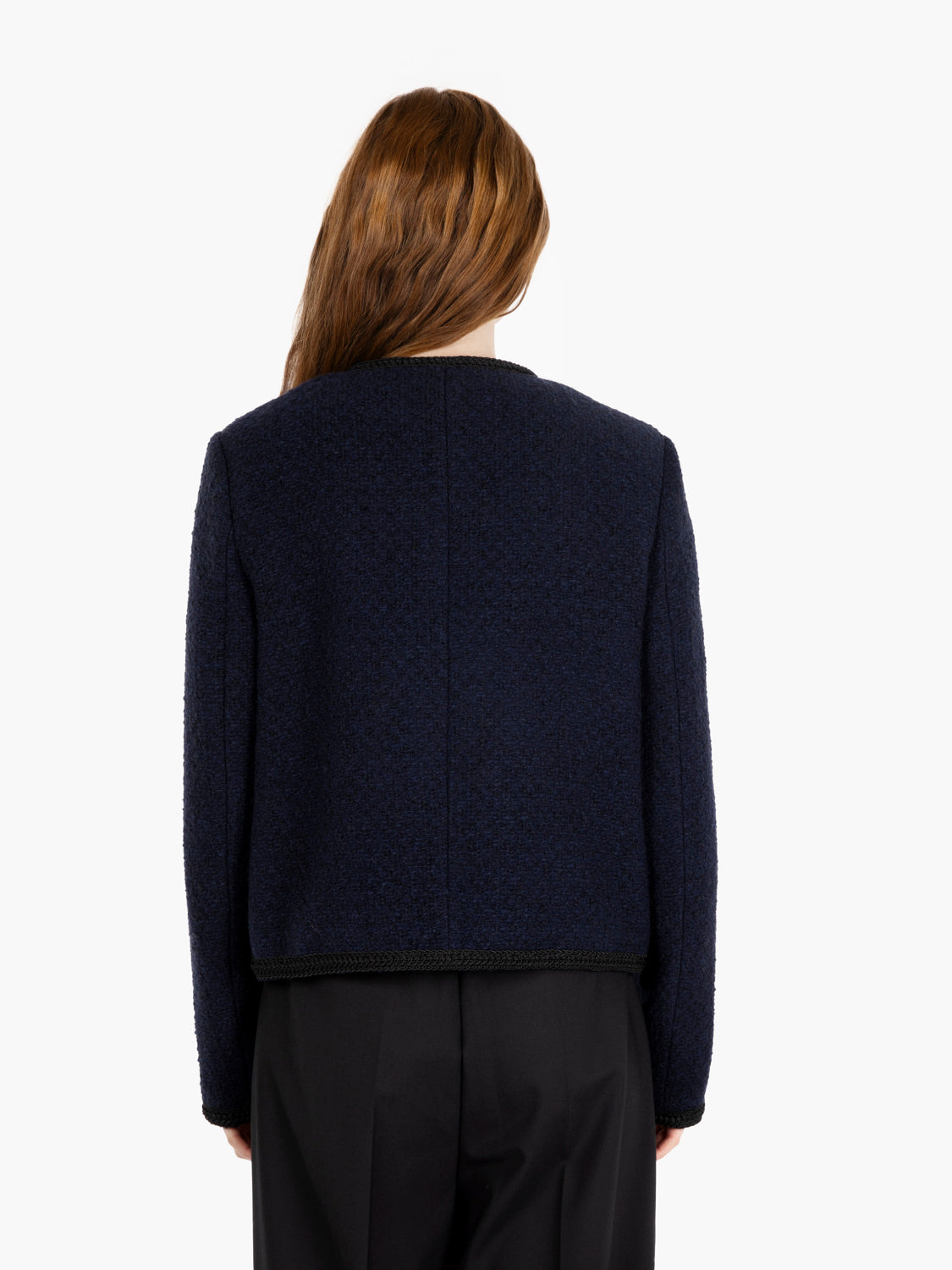 Giacca chanel con bottoni oro midnight