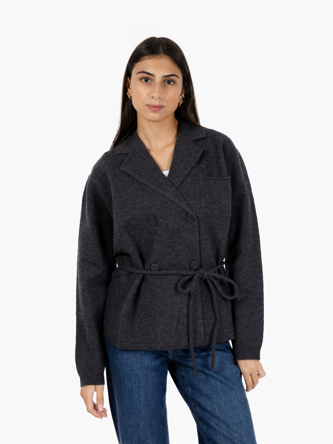 Graciana anthracite knitted jacket