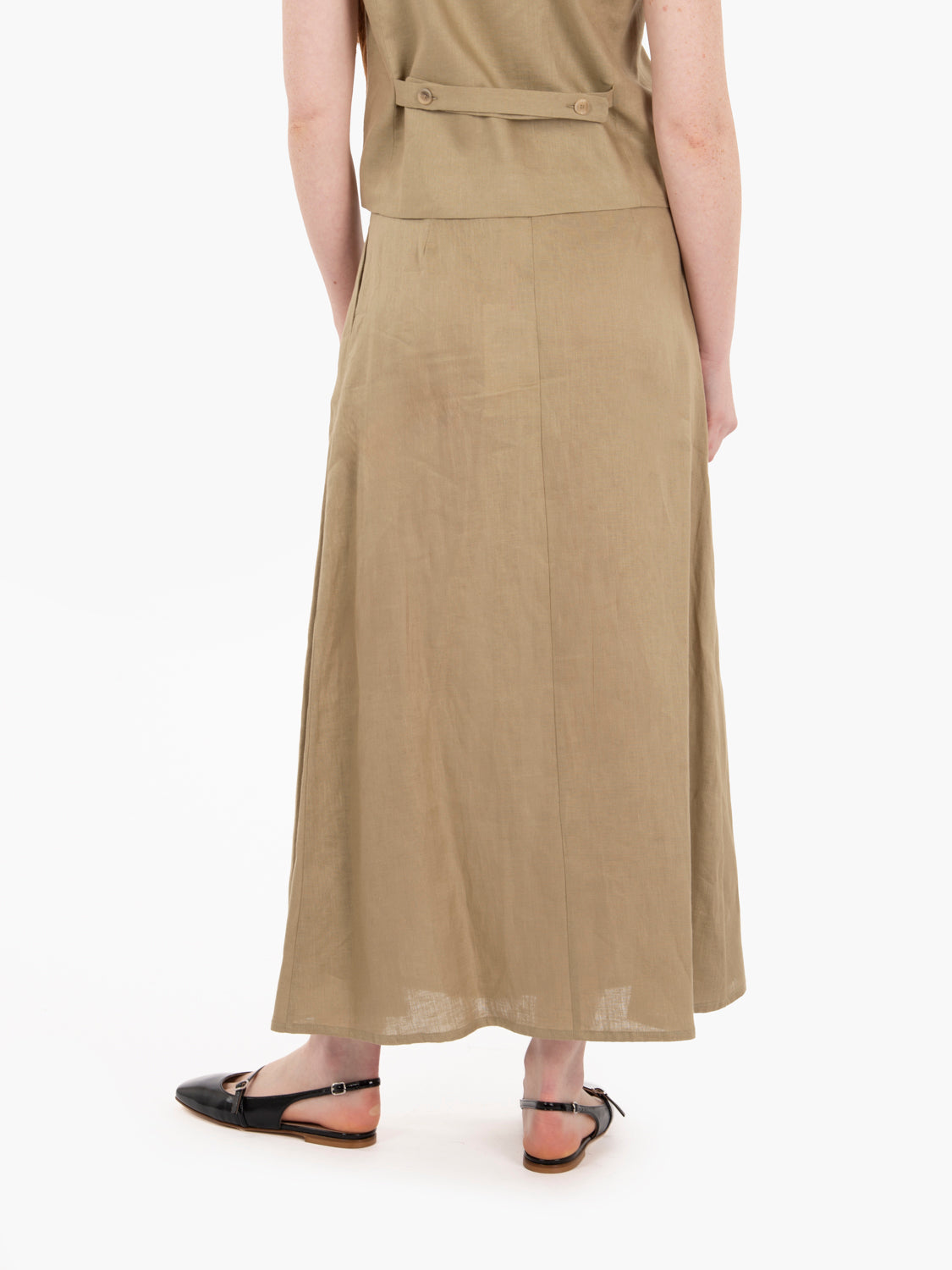 Faustine flared skirt birch