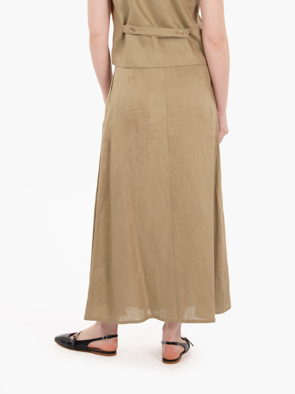 Faustine flared skirt birch