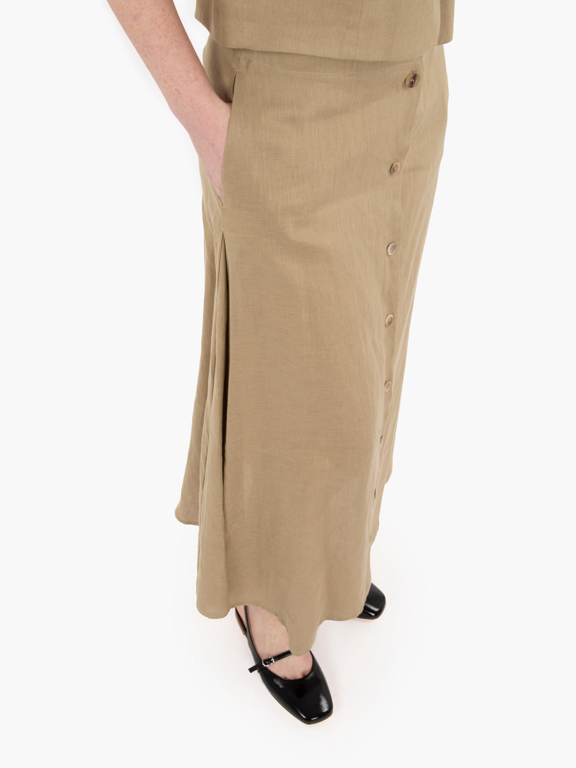 Faustine flared skirt birch