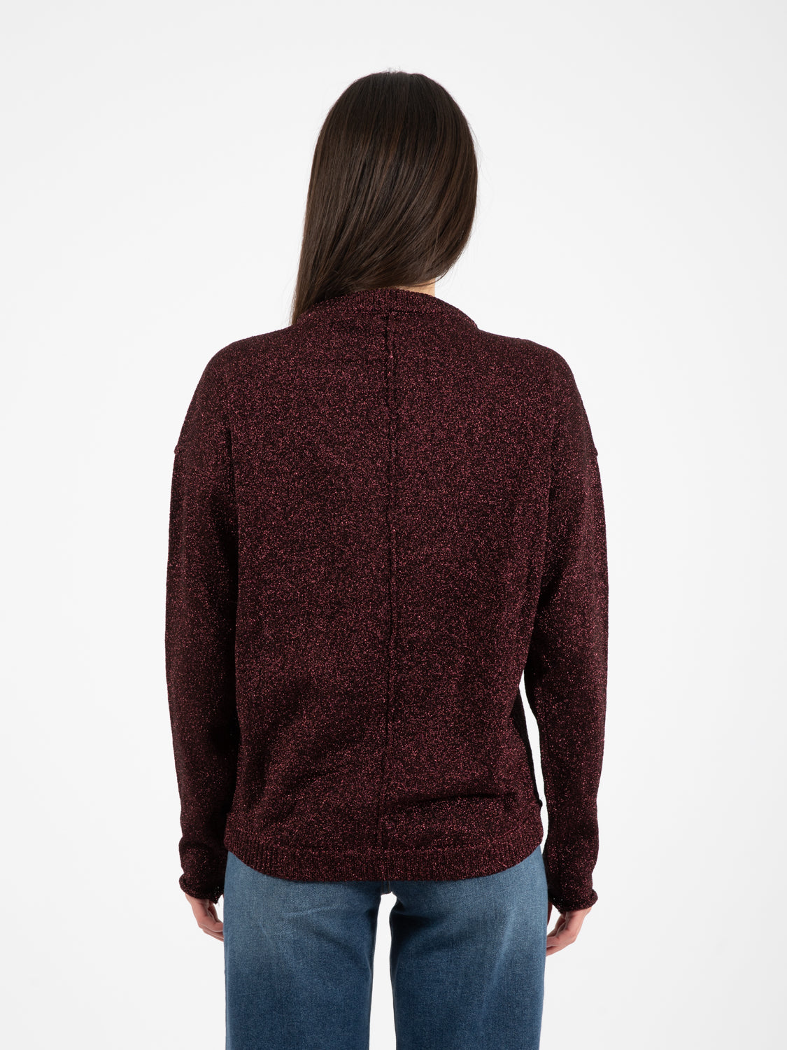 Maglia lurex Beatrice grape