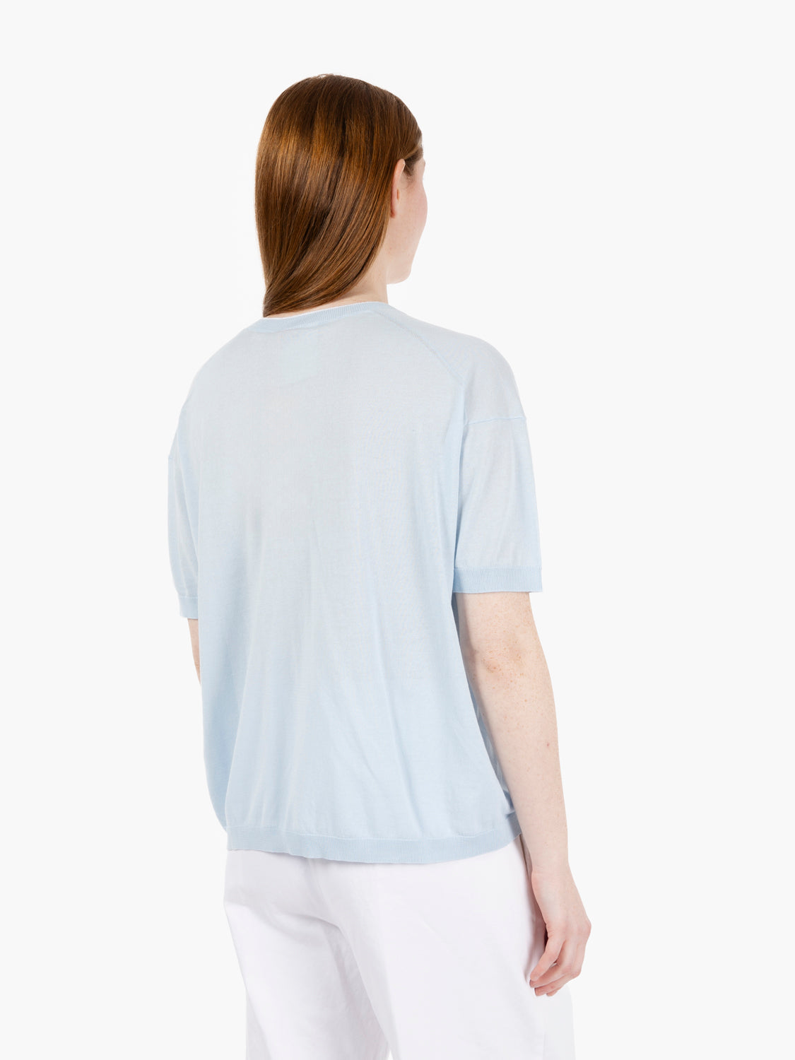 Soledad V-neck sky sweater