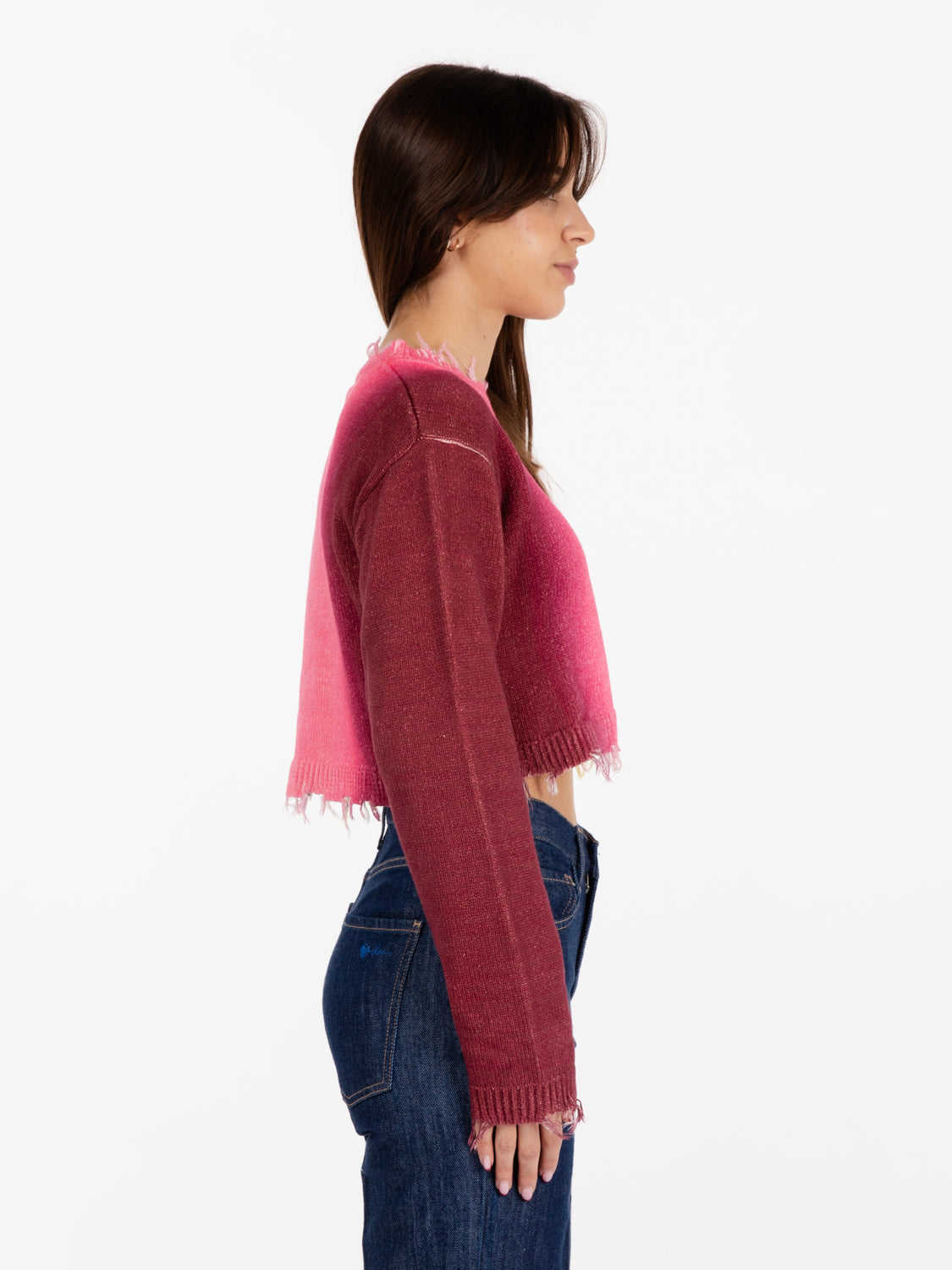 Merly sweater shaded pink / yellow
