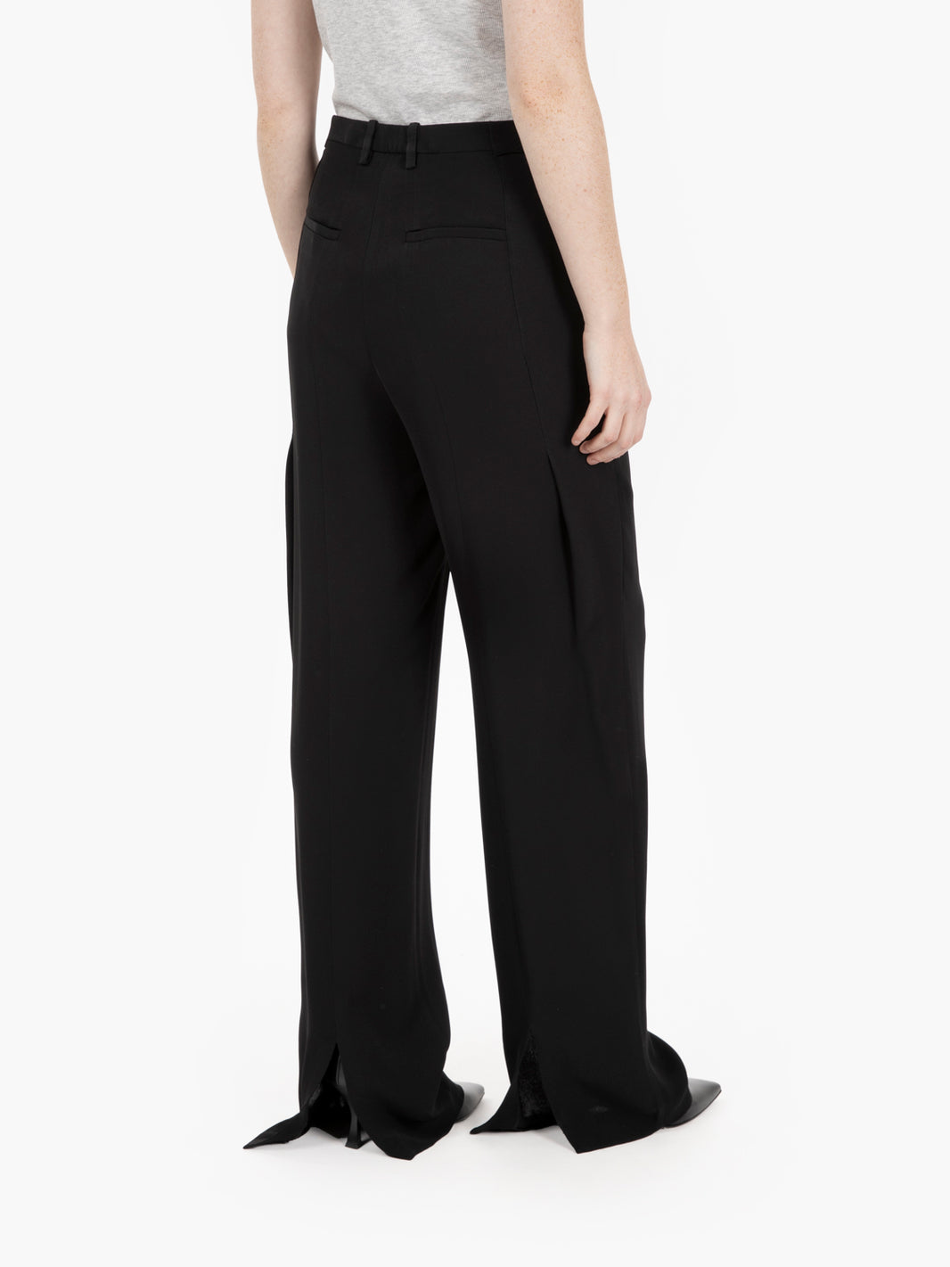Isabel wide trousers in black