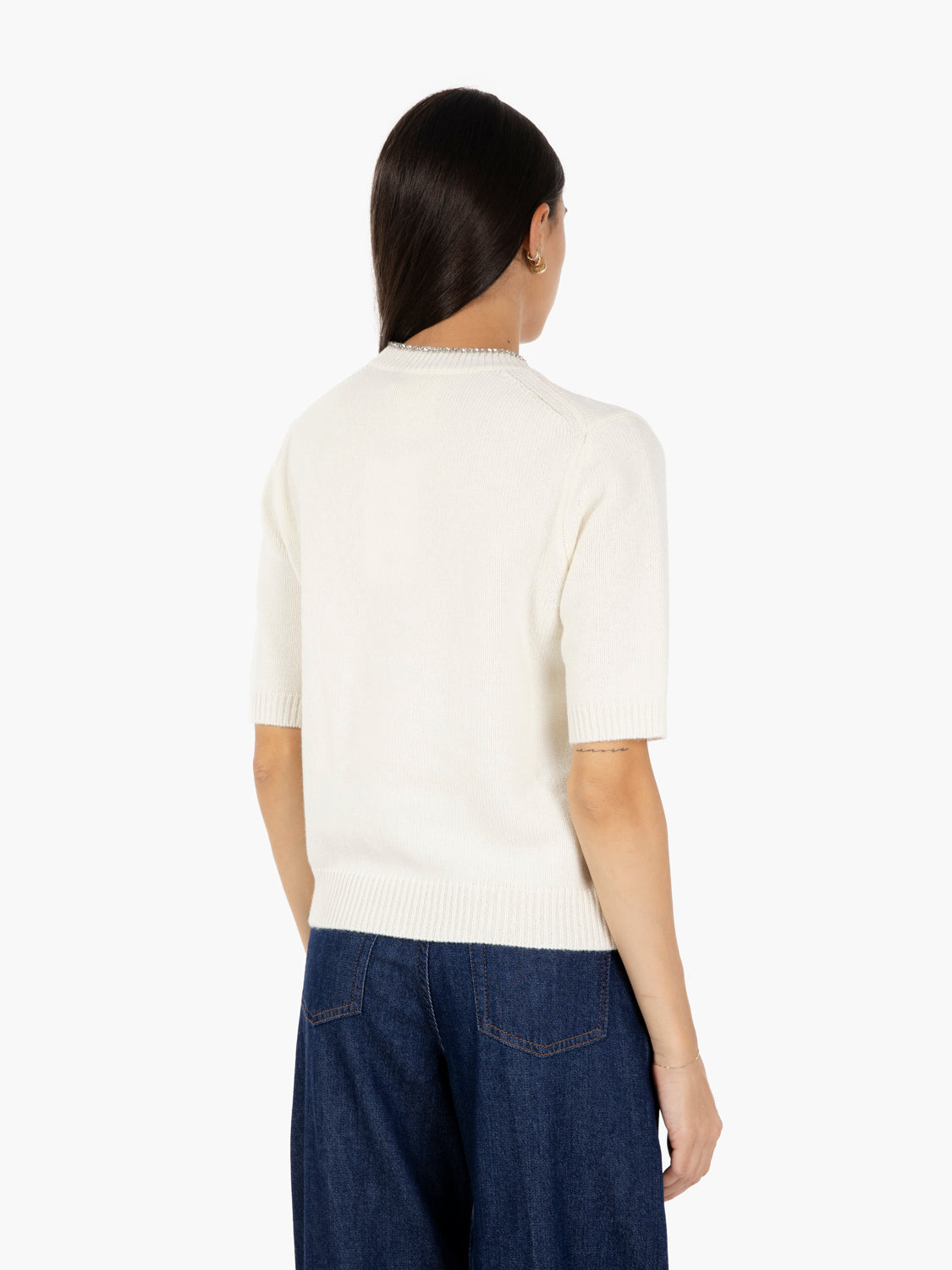 Leya milk knit T-shirt