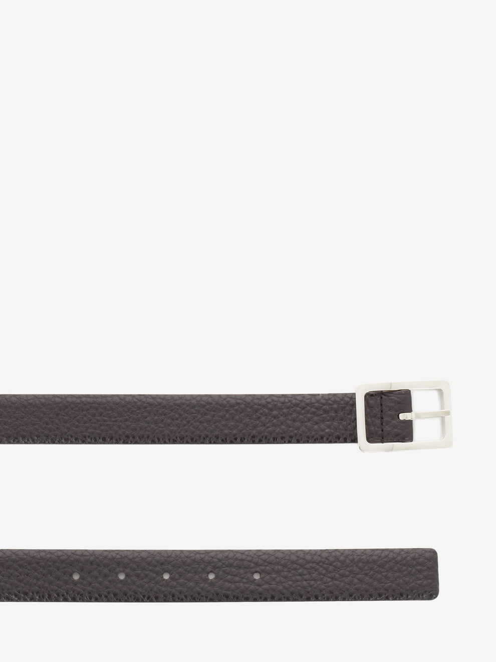 Cintura Georgia double face cuoio / testa di moro