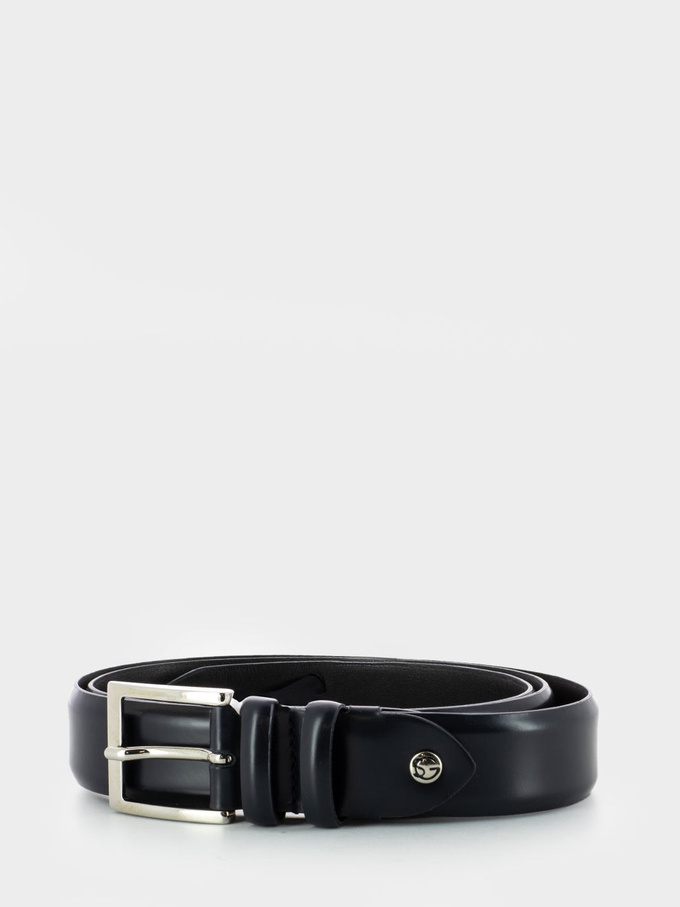 Apollo Blue Leather Belt