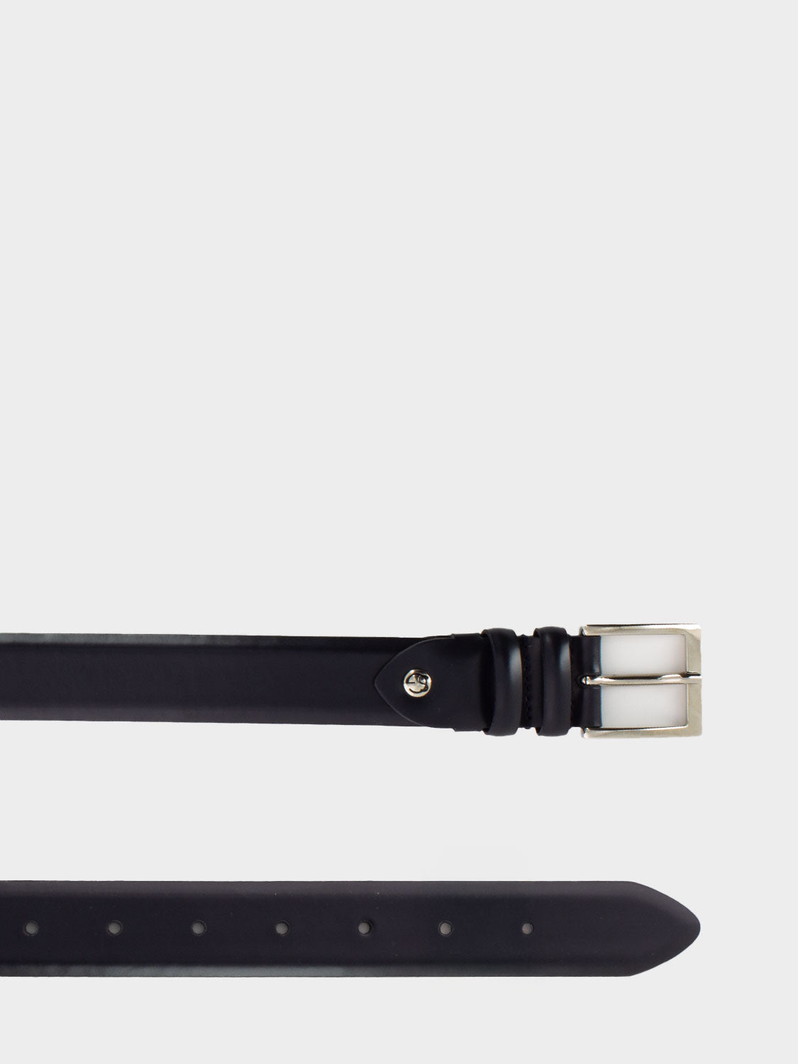 Apollo Blue Leather Belt
