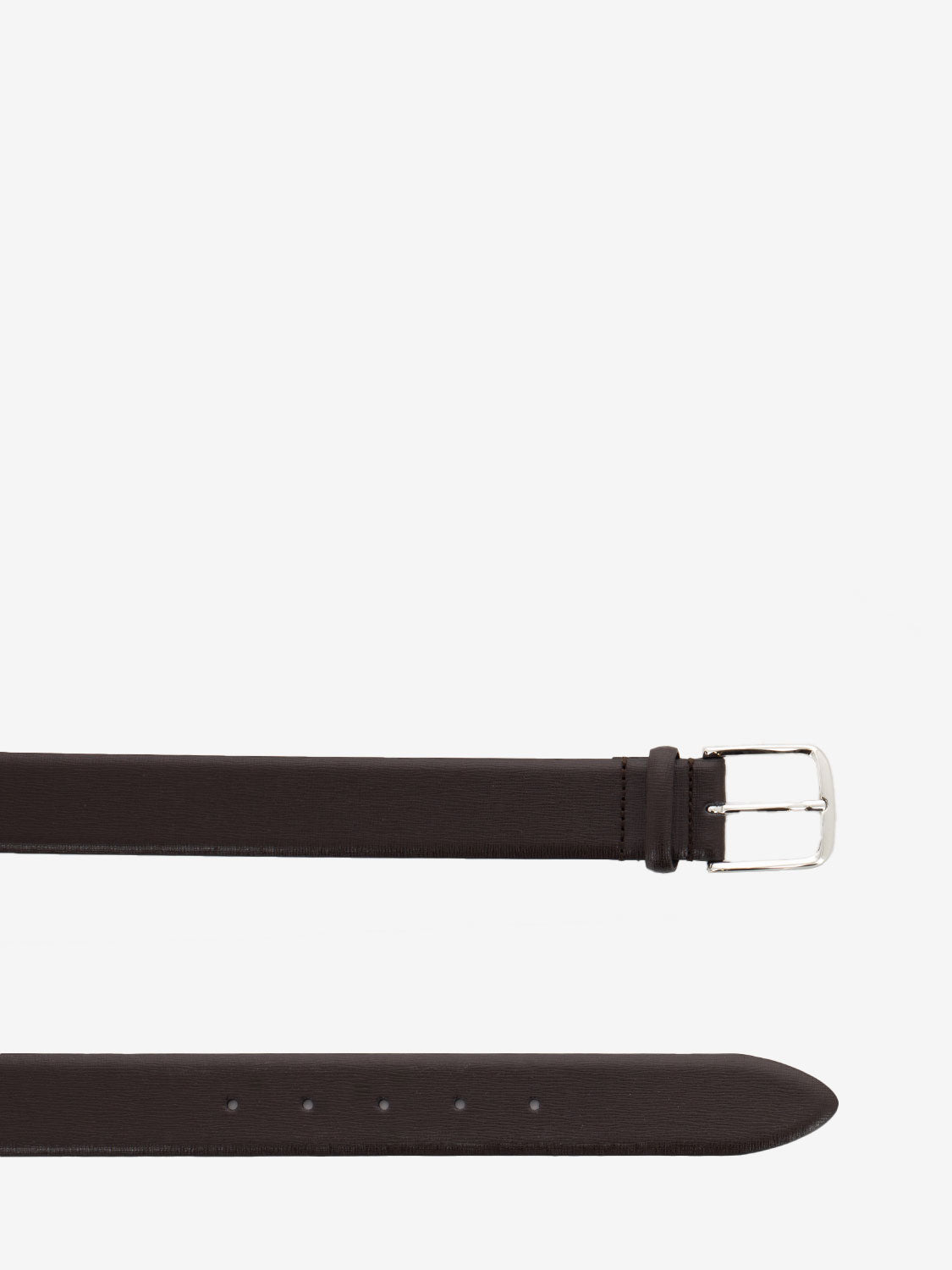 Gange dark brown leather belt