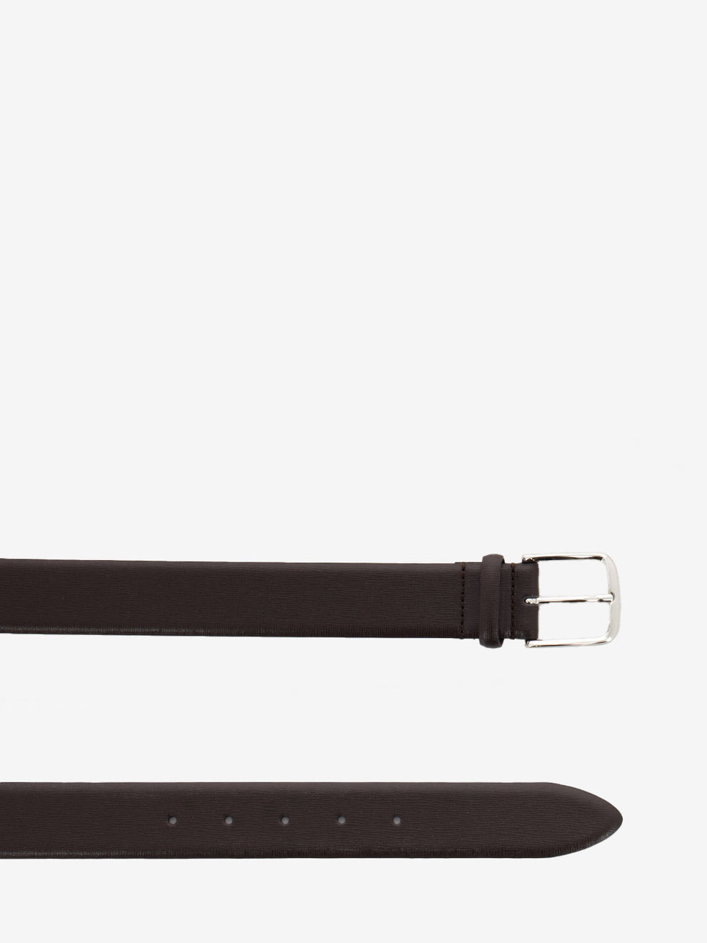 Gange dark brown leather belt