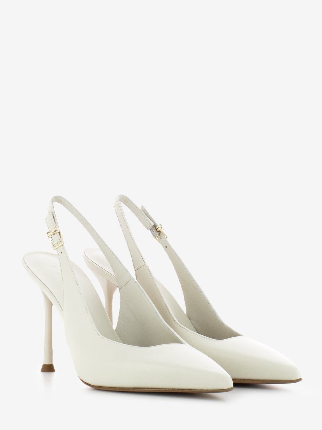 Sergio Levantesi Chanel Mascia Pointed Toe with White Heel STIMM