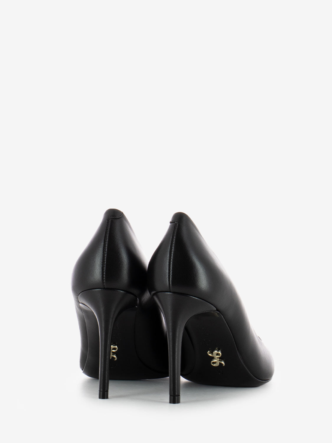 Décolleté Dusy in pelle nero