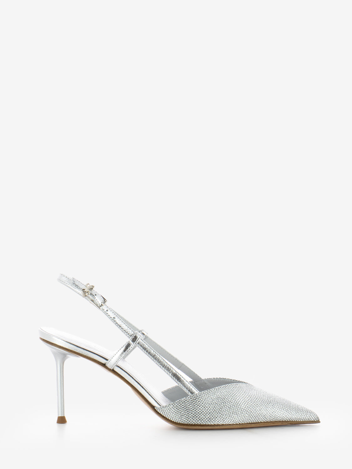 Décolleté Giulia microstar silver
