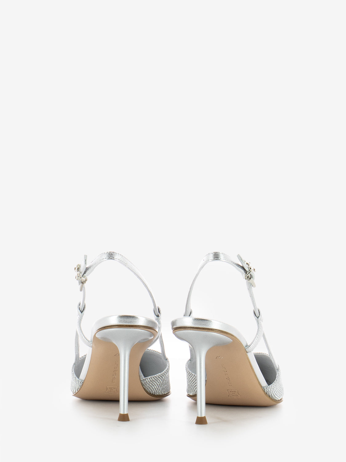 Décolleté Giulia microstar silver
